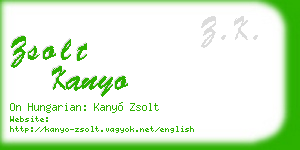 zsolt kanyo business card
